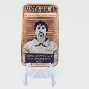1 oz Copper Trudeau Wanted Color Bar