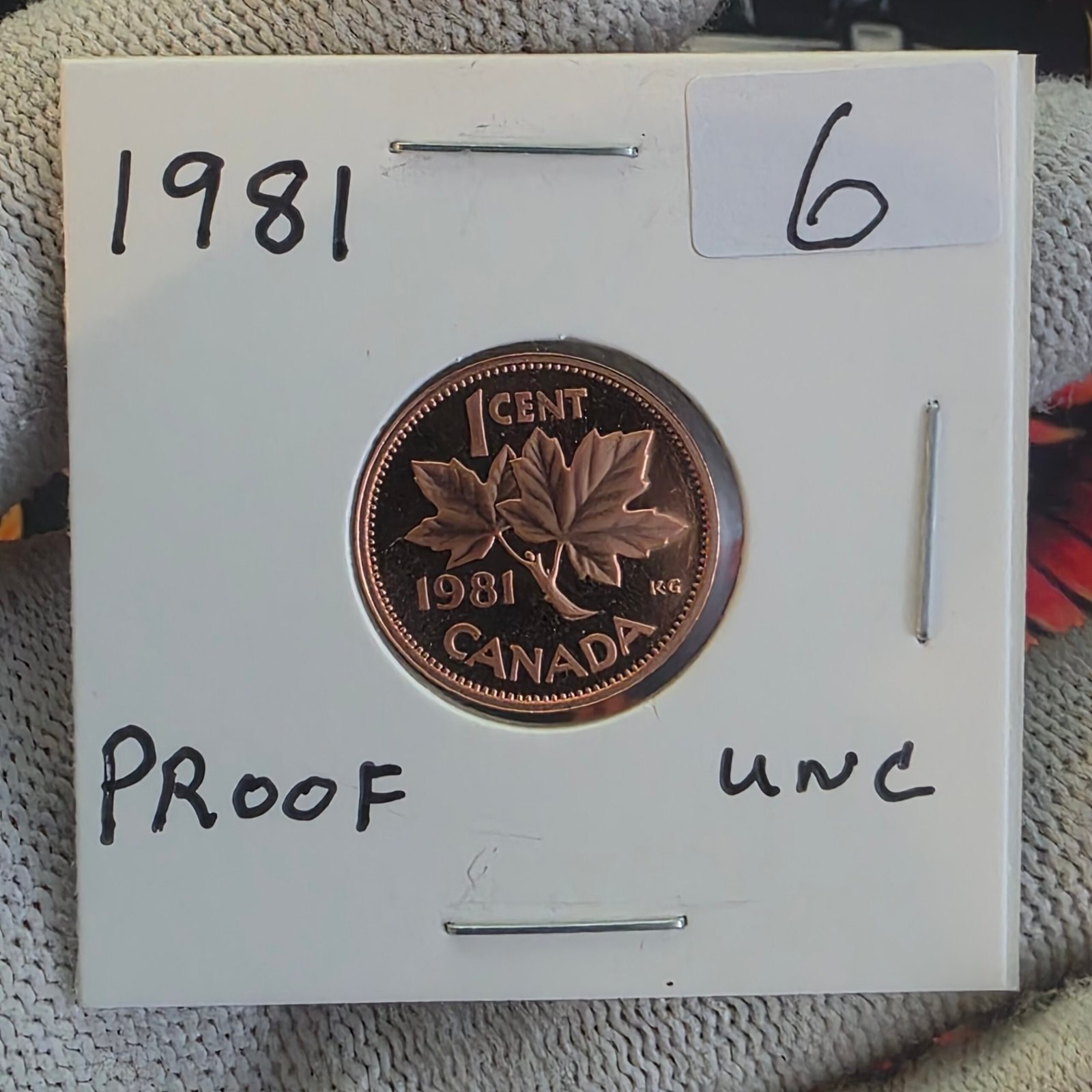 1981 Canada 1-Cent Maple Leaf Penny Proof-Like (PL) Coin