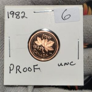 1982 Canada 1-Cent Maple Leaf Penny Proof-Like (PL) Coin
