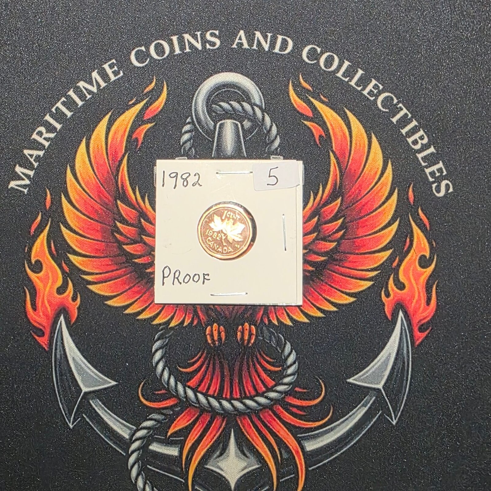 1982 Canada 1-Cent Maple Leaf Penny Proof-Like (PL) Coin - Image 6