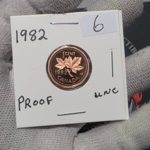 1982 Canada 1-Cent Maple Leaf Penny Proof-Like (PL) Coin