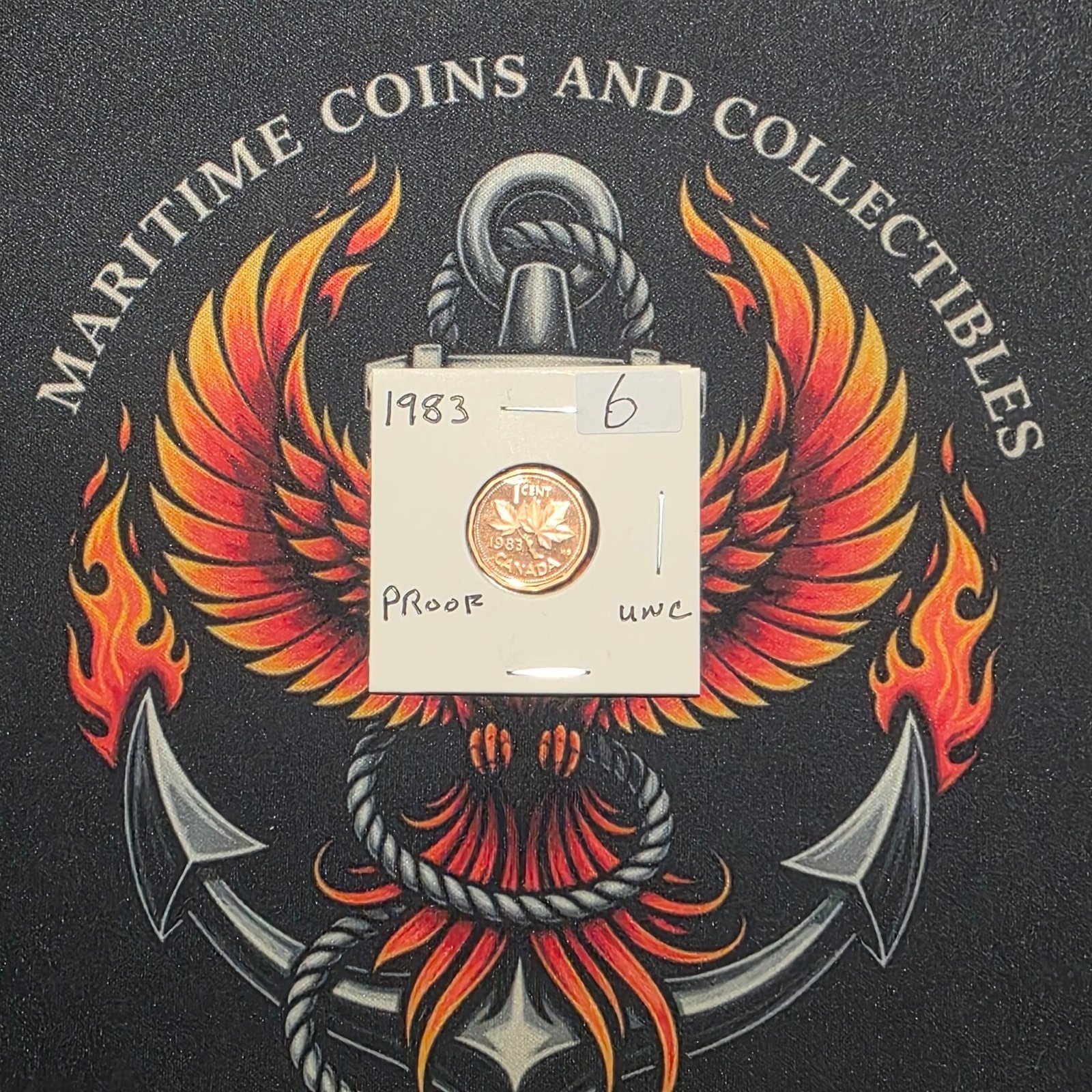 1983 Canada 1-Cent Maple Leaf Penny Proof-Like (PL) Coin - Image 6