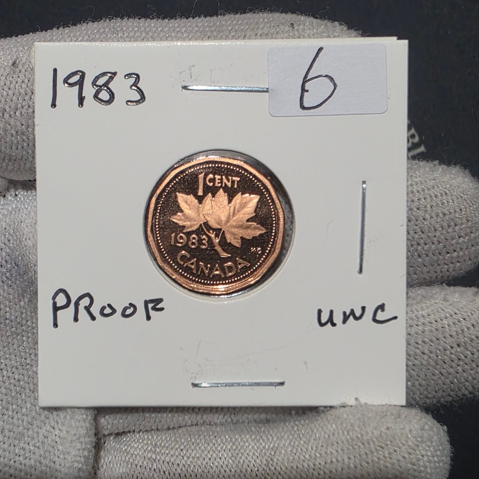 1983 Canada 1-Cent Maple Leaf Penny Proof-Like (PL) Coin