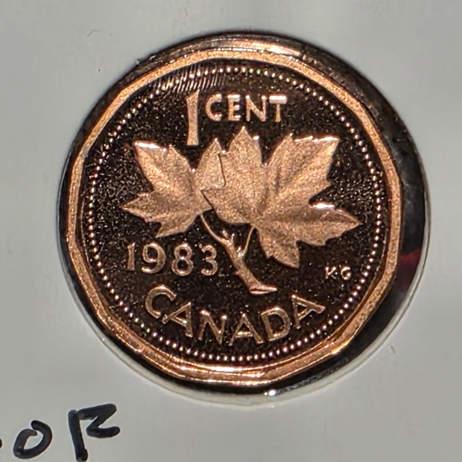 1983 Canada 1-Cent Maple Leaf Penny Proof-Like (PL) Coin - Image 4