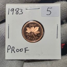 1983 Canada 1-Cent Maple Leaf Penny Proof-Like (PL) Coin