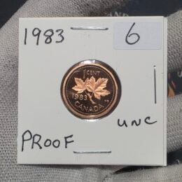 1983 Canada 1-Cent Maple Leaf Penny Proof-Like (PL) Coin