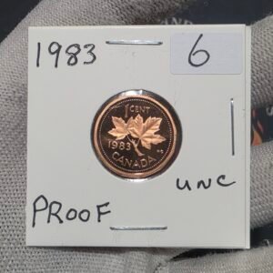 1983 Canada 1-Cent Maple Leaf Penny Proof-Like (PL) Coin