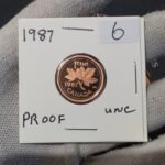 1987 Canada 1-Cent Maple Leaf Penny Proof-Like (PL) Coin