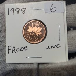 1988 Canada 1-Cent Maple Leaf Penny Proof-Like (PL) Coin