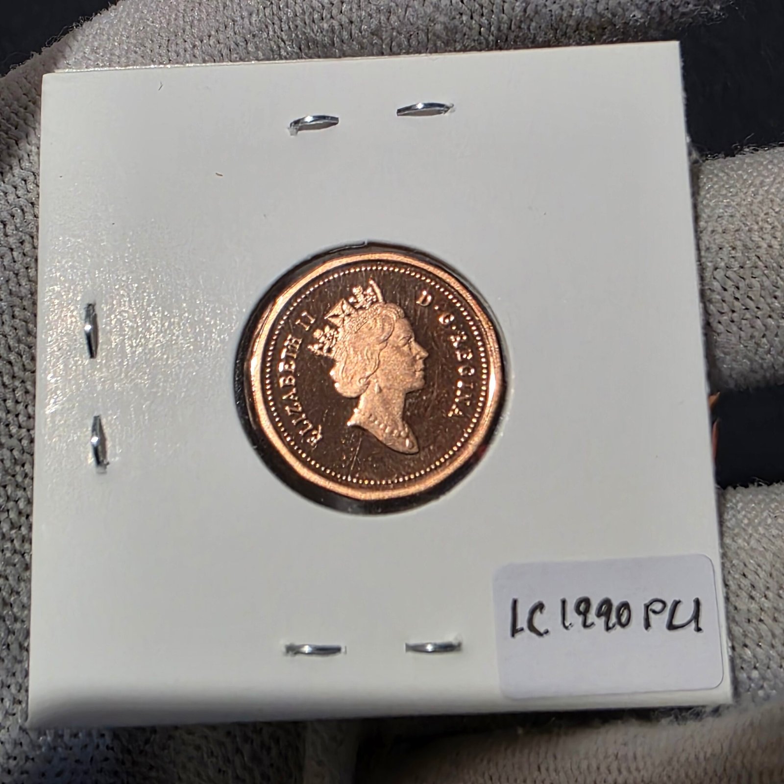 1990 Canada 1-Cent Maple Leaf Penny Proof-Like (PL) Coin - Image 2