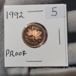 1992 Canada 1-Cent Maple Leaf Penny Proof-Like (PL) Coin