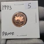 1993 Canada 1-Cent Maple Leaf Penny Proof-Like (PL) Coin