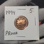 1994 Canada 1-Cent Maple Leaf Penny Proof-Like (PL) Coin