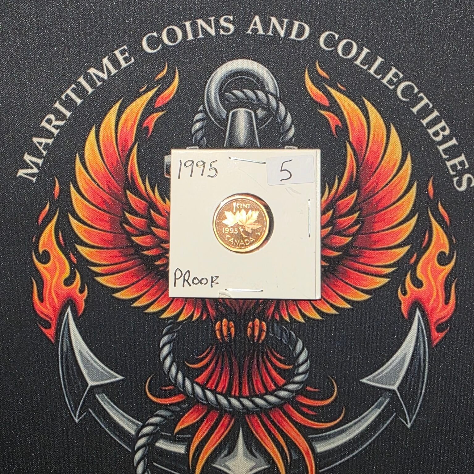 1995 Canada 1-Cent Maple Leaf Penny Proof-Like (PL) Coin - Image 6