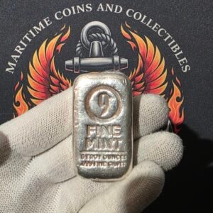 5 oz Silver 9 Fine Mint Cast-Pour Bar