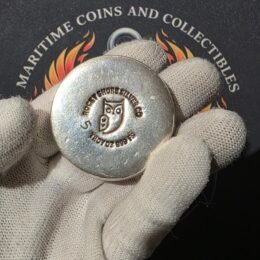 5 oz Silver RSSC “Rocky Shore Silver Co” Round with Red Maple