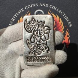 5 oz Silver Battle Axe Viking Warrior Bar Monarch Precious Metals