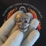 2 oz Silver Day of the Dead Cross Skull - Monarch Precious Metals