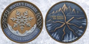 5 oz Copper Winters Embrace Round in Capsule