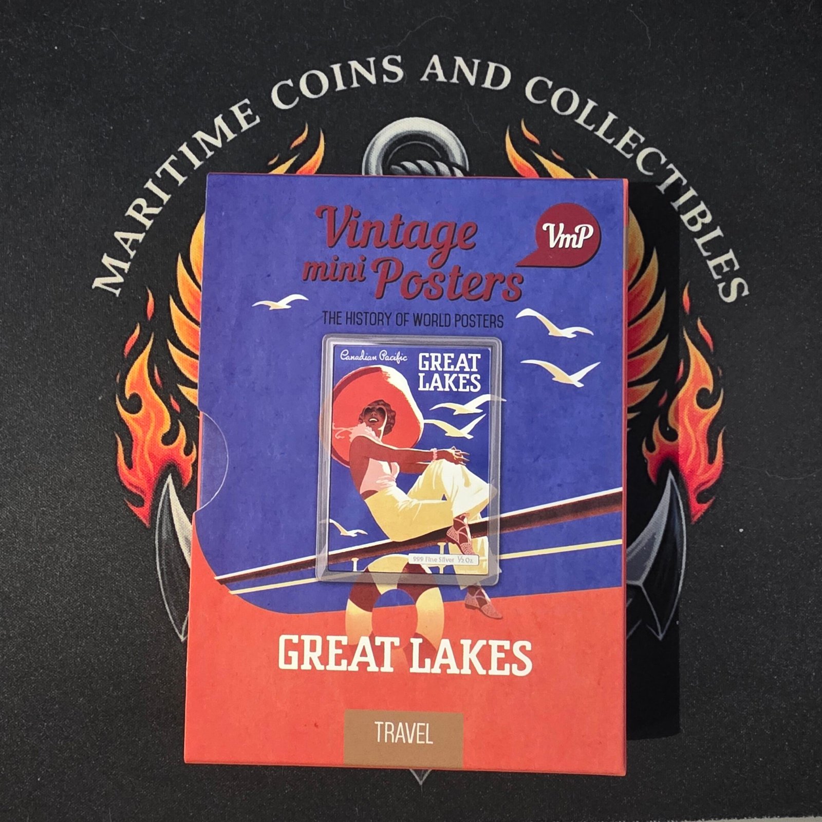 1/2 oz Silver Vintage Mini Poster - Great Lakes - 2015 Niue $1 - Image 8