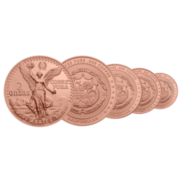 2026 Liberia Vintage Libertad 3.75 oz Fractional Copper Coin Set