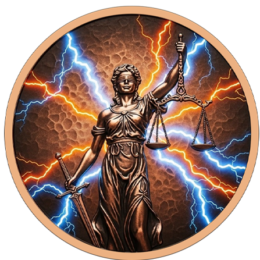 2026 Liberia Celestial Balance Colorized 5 oz Copper Coin